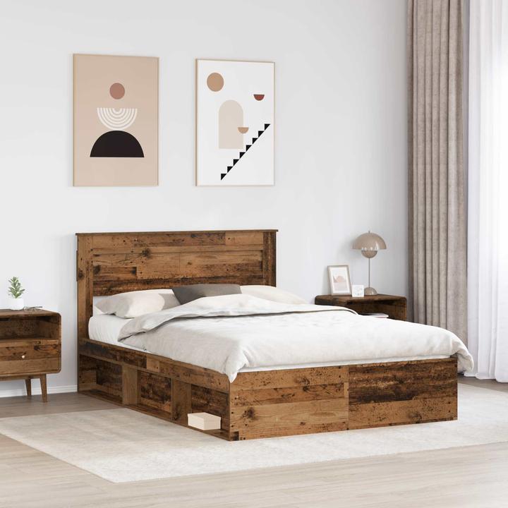 Image du produit vidaXL Moderner Bettrahmen (140 x 190 cm)