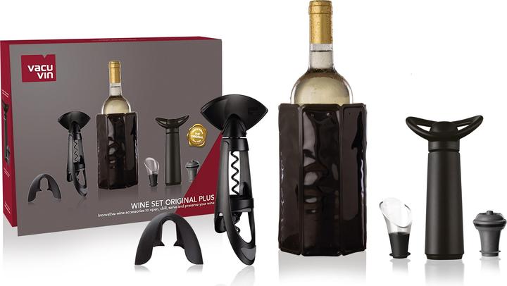 Actual product image Vacu Vin Gift Set Wine Original Plus (Wine pourer, Wine stopper, Wine pump)