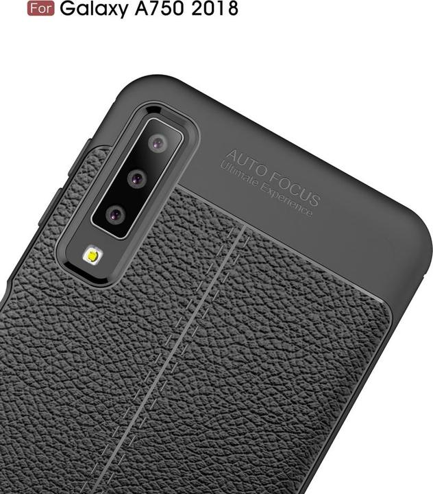 Produktbild Screenguard Samsung Galaxy A7 2018 Hülle Leather Design TPU Cover (Samsung Galaxy A7 (2018))