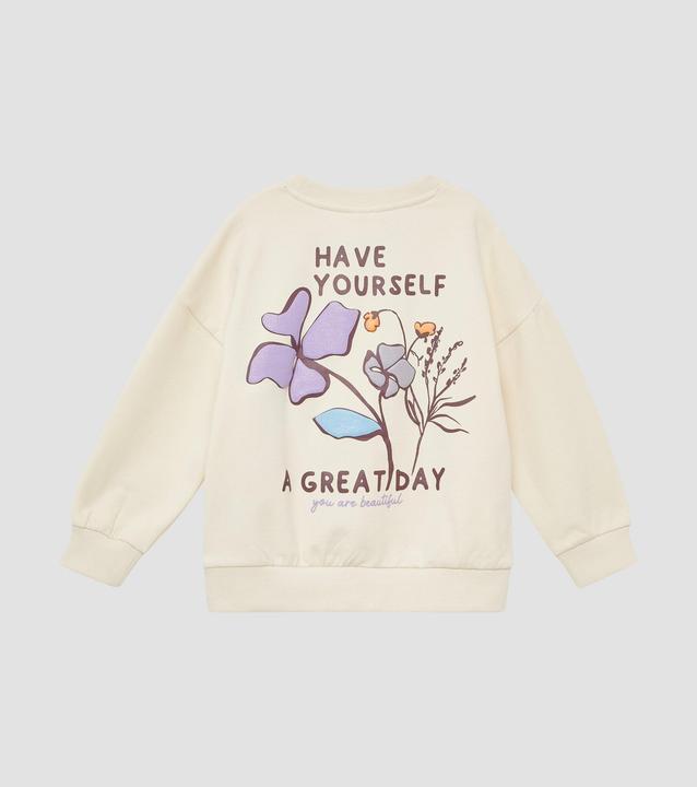 Produktbild s.Oliver Sweatshirt Oversized Sweatshirt mit Rückenprint und kuscheliger Innenseite (98)