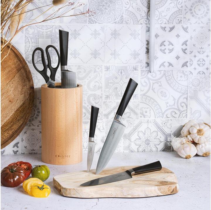 Produktbild Cristel Messerblock Coutaux 7-teilig, Hellbraun