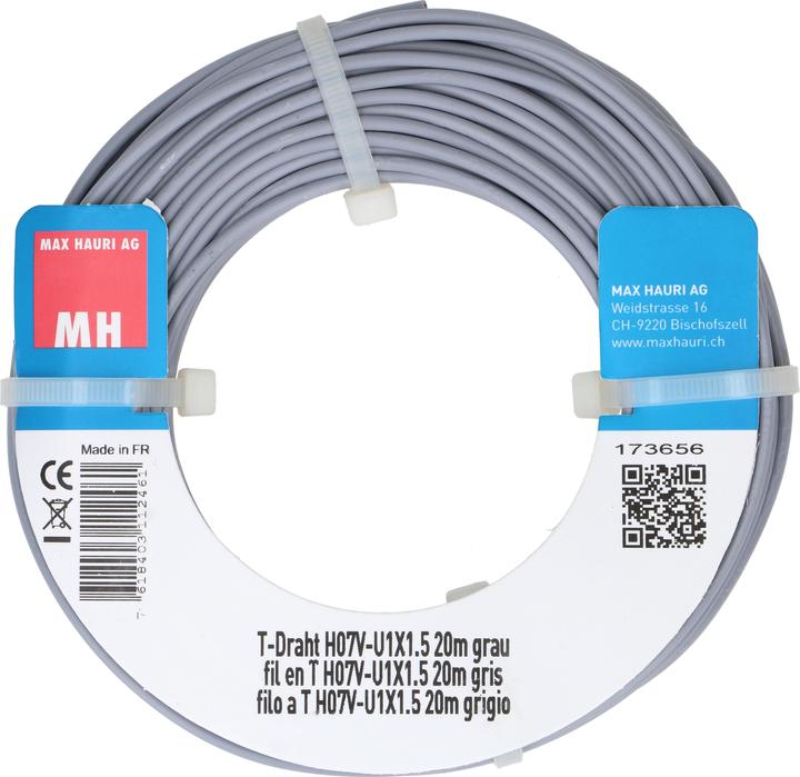 Produktbild Max Hauri T-Draht H07V-U1X1.5 (20 m)