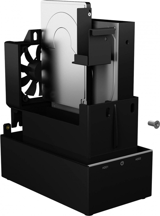 Actual product image Icy Box IB-RD3621-C31 External 2-bay RAID enclosure for 2x 2.5-inch or 3.5-inch SATA drives (2.5", 3.5")