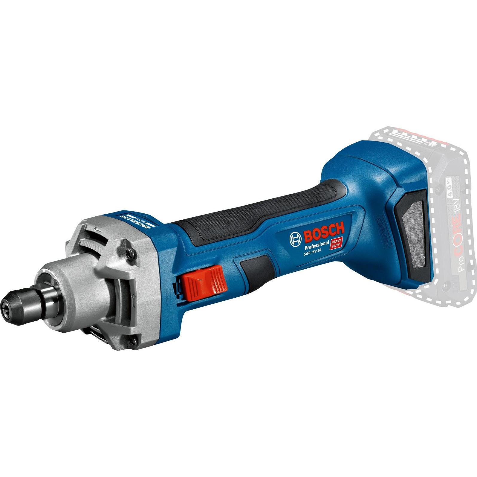 Bosch Professional, Schleifmaschine + Poliermaschine, GGS 18V-20 (Geradschleifer)