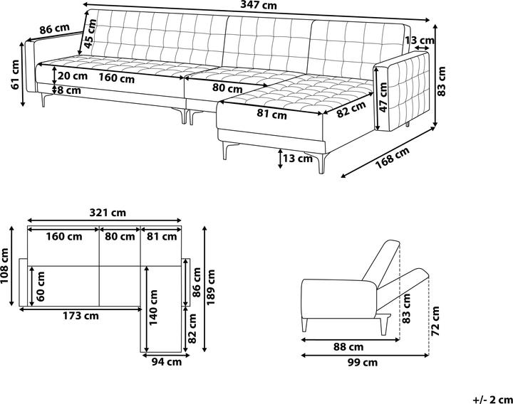 Immagine prodotto Beliani Aberdeen (Divano modulare)