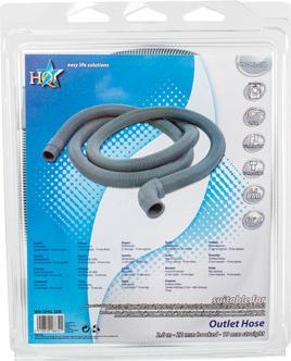 Actual product image Nedis Drain hose | 22 mm | 19 mm | 0.5 bar | 60 °C | 2.00 m | Application: bowl / washing machine