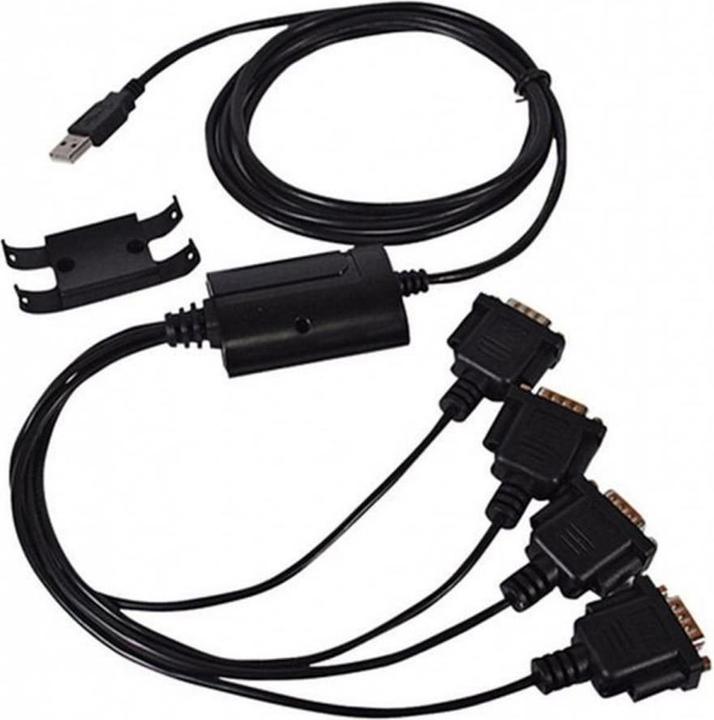Image du produit Exsys Câble série RS-232 USB 2.0 à 4S (2 m)