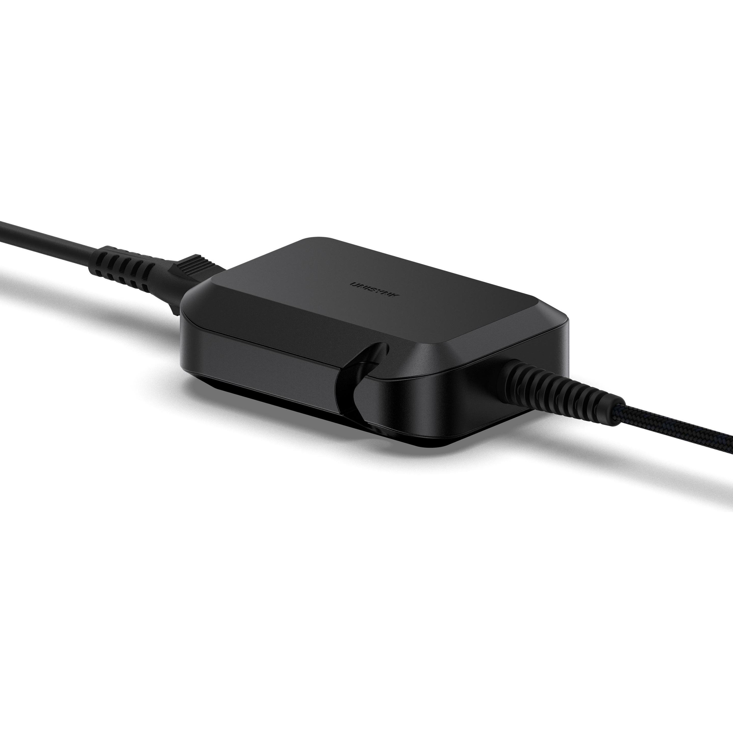 Unisynk 10420 mobile device charger Universal Black AC Fast charging Indoor (65 W), USB Ladegerät, Schwarz