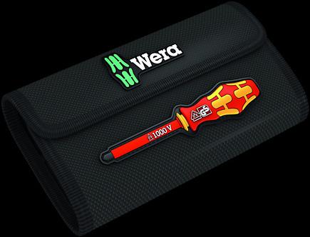 Produktbild Wera VDE Wechselklingen-Set 18teili (Schlitz, Phillipps-Kreuzschlitz (PH), Pozidriv-Kreuzschlitz (PZ), Doppelbart, Aussenvierkant)