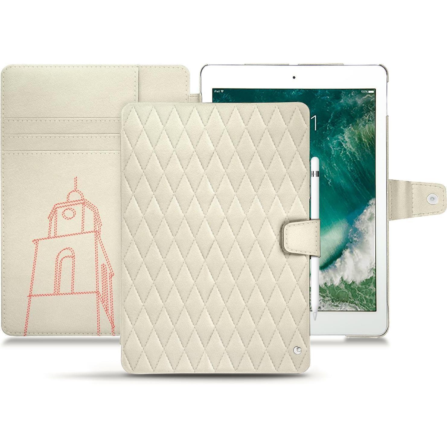 Noreve Lederschutzhülle Wallet (iPad Air 2019 (3. Gen)), Tablet Hülle, Weiss