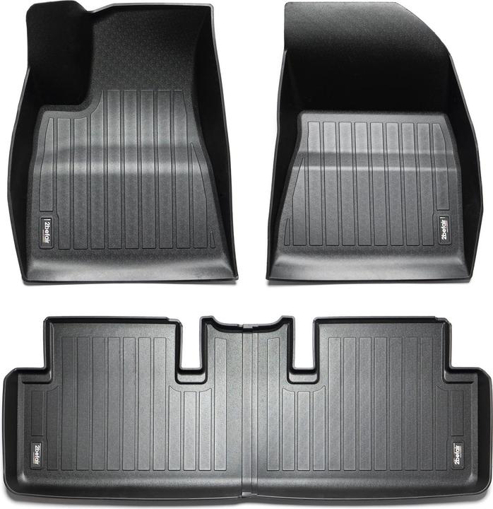 2befair Premium interior rubber mats set for the Tesla Model 3 (2 front mats + 2 rear mats)