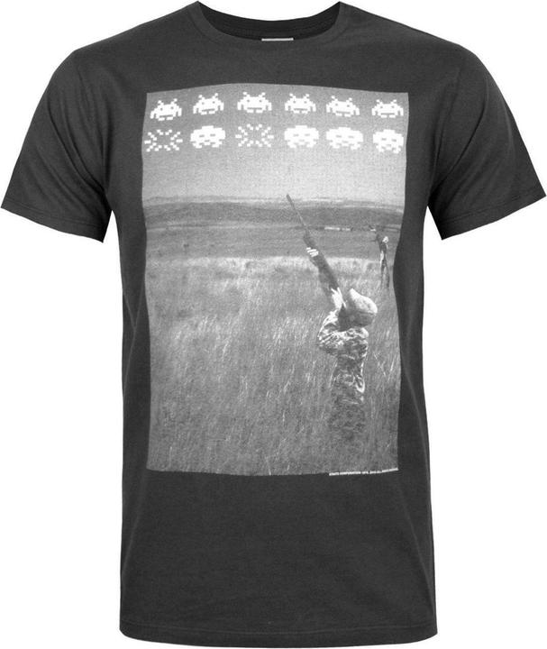 Immagine prodotto Junk Food Hunting Maglietta Invasori Spaziali Uomo (S)