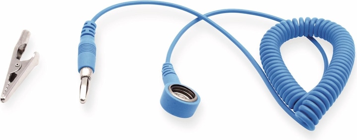 Produktbild Quadrios ESD-Erdungskabel 1.80 m Druckknopf 10 mm, Stecker, Krokodilklemme