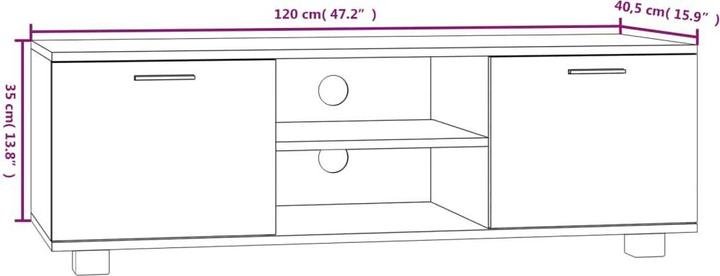 Produktbild VidaXL Edward (120 x 40.5 x 35 cm)