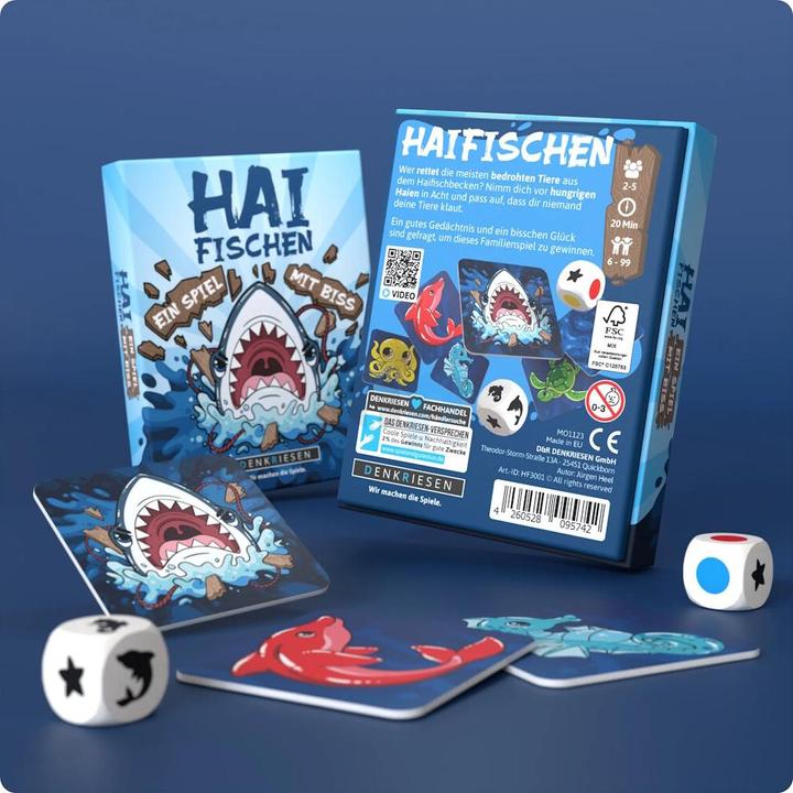 Actual product image Denkriesen HAIFISCHEN - A game with a bite (German)