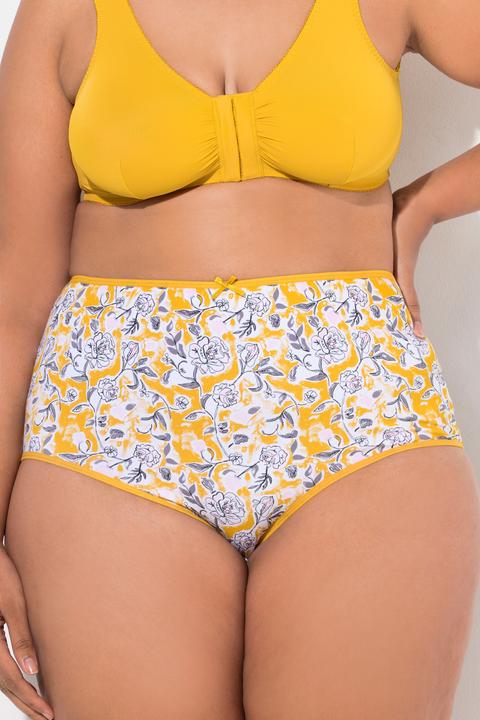 Actual product image Ulla Popken 5 Pack of Panties- Harvest Bloomscape (42, 44)