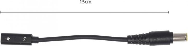 Actual product image PowerGuard USB-C to Lenovo IBM Thinkpad Adapter round plug (7.9 x 5.4mm) (90 W)