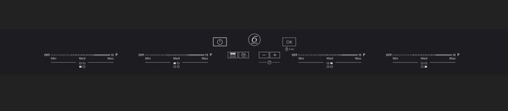 Actual product image Whirlpool SMO 654 OF/BT/IXL Schwarz Integriert 65 cm Zonen-Induktionskochfeld 4 Zone(n)