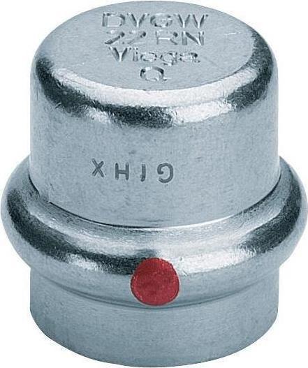 Produktbild Viega Verschlusskappe Prestabo 1156 35mm, St. unlegiert, verzinkt, SC-Contur (Verschlusskappe)