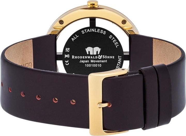 Produktbild Damen Quarzuhr Lucrezia Echtleder dunkelbraun - 4330 (Analoguhr, 42 mm)