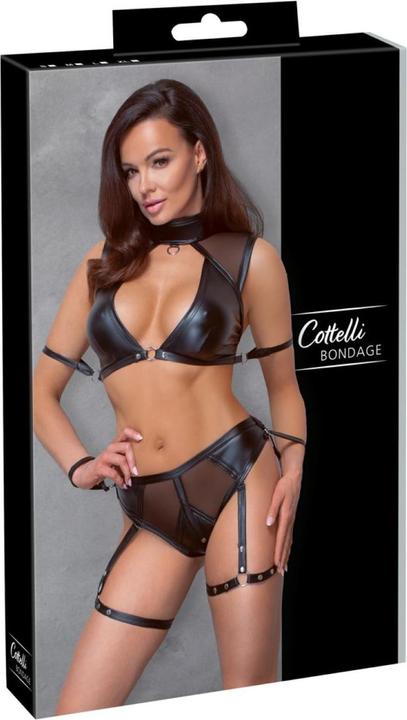 Actual product image Cottelli Collection Top und Slip schwarz L (L)