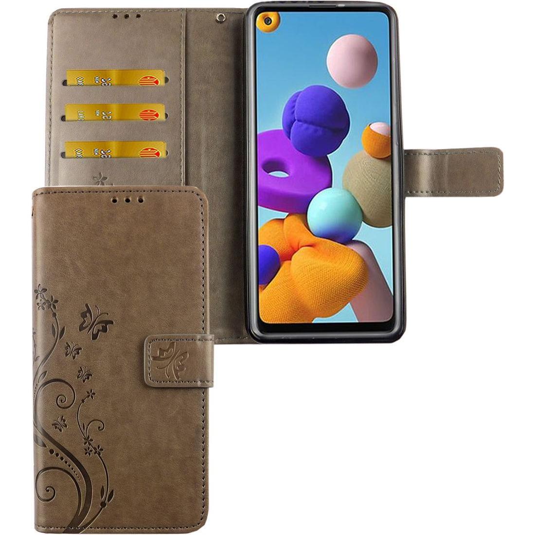 Thumbnail - König Design Hülle Handy Schutz für Samsung Galaxy A21s Case Cover Tasche Wallet Etui Bumper (Samsung Galaxy A21s), Smar...