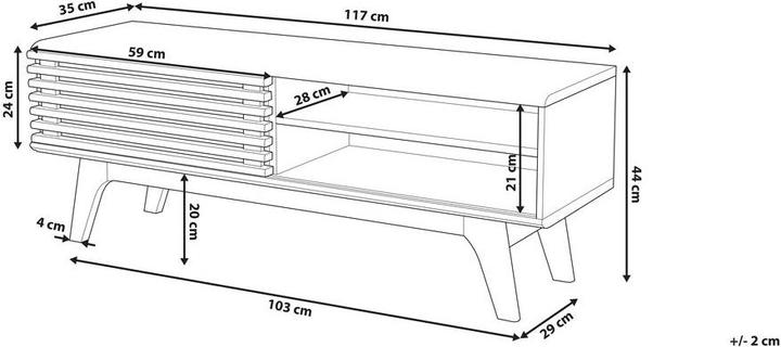 Actual product image Beliani Toledo (117 x 35 x 44 cm)