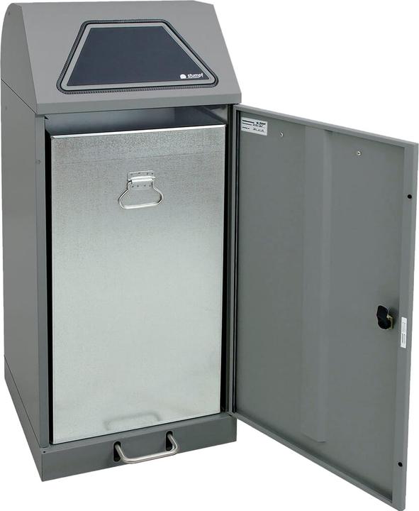 Immagine prodotto kaiserkraft Sistema di raccolta dei rifiuti riciclabili, sportello di accesso a pedale (120 l)