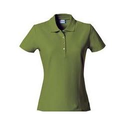 Clique, Damen, Shirts, Damen Poloshirt Basic 028231, Baumwolle, Militärgrün, Grösse L, Grün, (L)