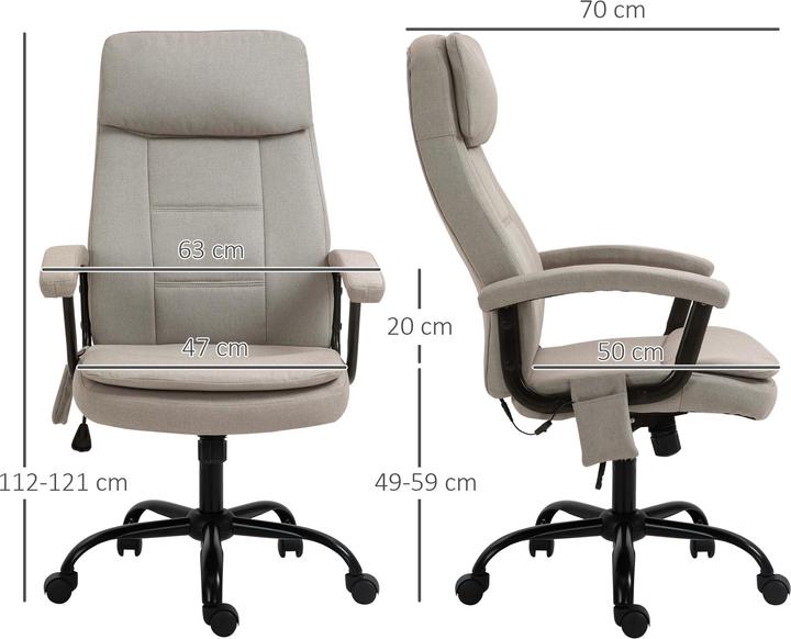 Produktbild Vinsetto Bürostuhl mit Massagefunktion