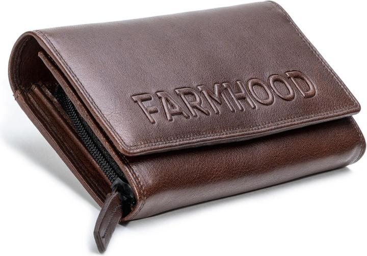 Actual product image Farmhood Memphis wallet RFID protection leather 19 cm