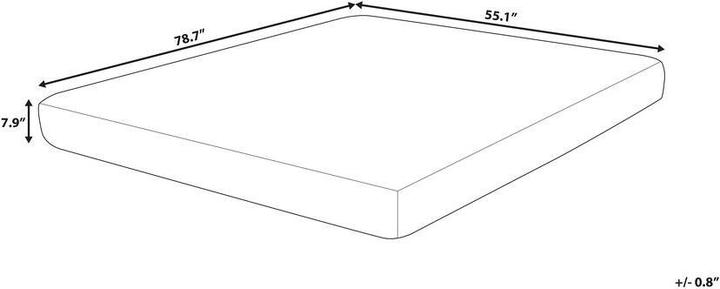 Actual product image Beliani Pearl (Foam core, 140 x 200 cm)