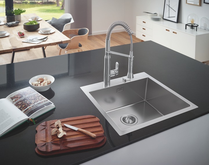 Actual product image Grohe K800 stainless steel sink (Top-mounted sink, 49.50 cm, 50.30 cm)