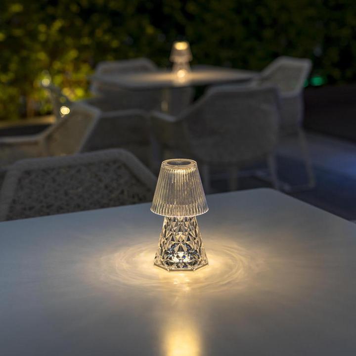 Actual product image Newgarden LOLA 20 LUX LED table lamp with touch sensor 20cm + RGB, rechargeable battery indoor & outdoor IP43 (120 lm, IP44)