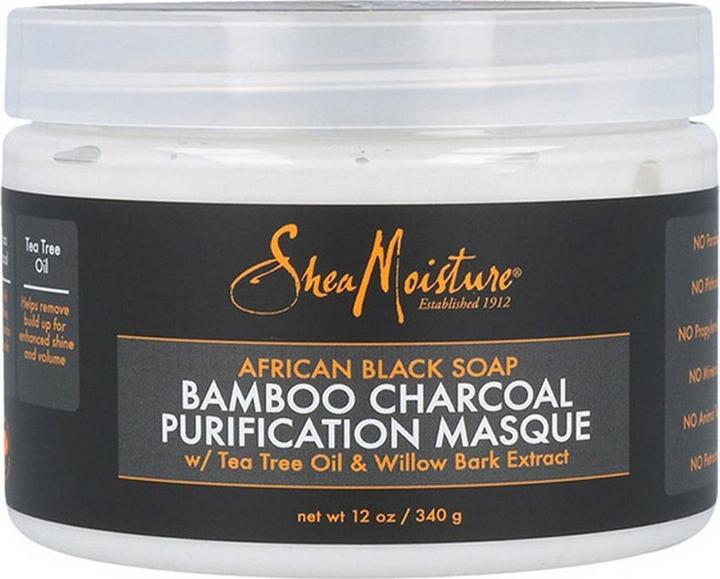 Image du produit Shea Moisture Masque capillaire African Black Soap Bamboo Charcoal (340 g)