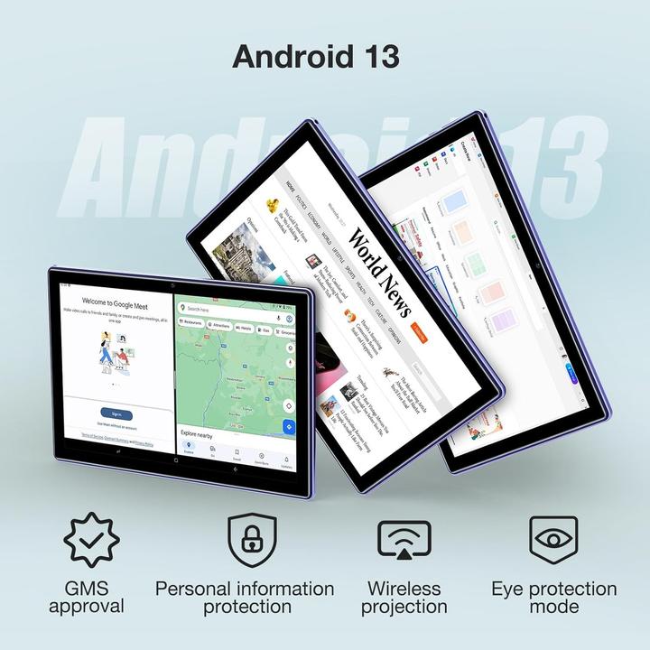 Actual product image Doogee U10 (10.10", 128 GB, Blue, Blue)