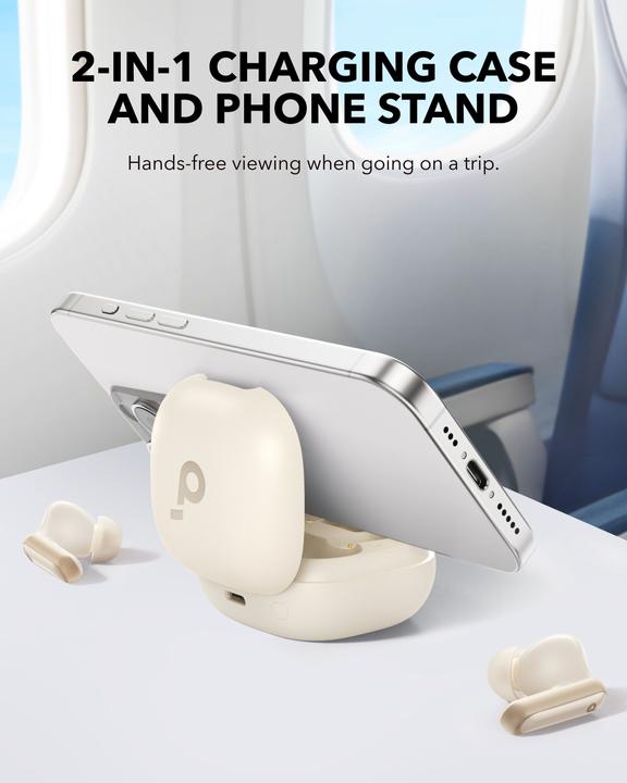 Actual product image soundcore P40i Beżowe (ANC, 12 h, Wireless)