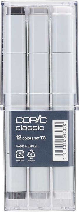 Produktbild Copic Grafikmarker Classic Grau-Set ”TG”, 12 Stück (Grau, 12 x)
