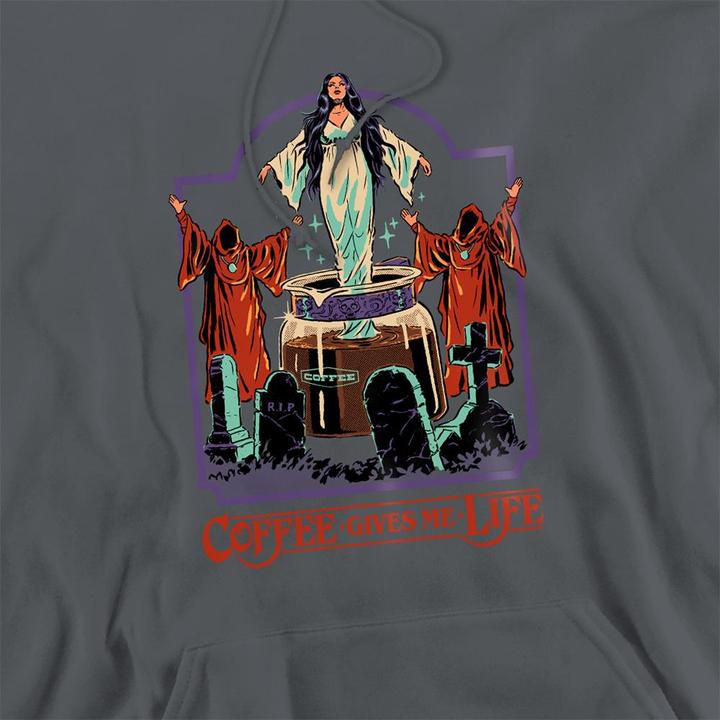 Produktbild Steven Rhodes Coffee Gives Me Life Kapuzenpullover (M)