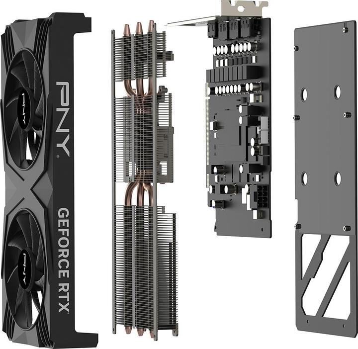 Actual product image PNY 12GB RTX4060TI VERTO Dual Fan 3xDP/HDMI GeForce RTX 4060 Ti 8GB VERTO Dual Fan DLSS 3 (8 GB)