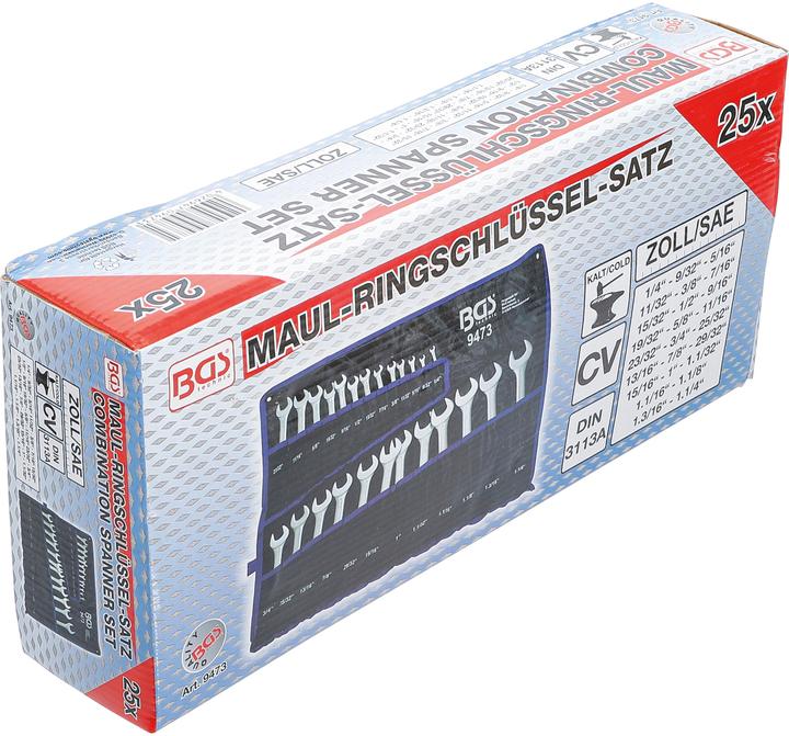Actual product image BGS Combination spanner set (1/4")