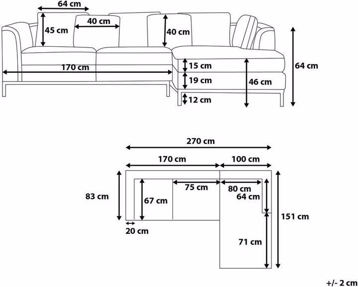 Actual product image Beliani Oslo (Corner sofa)