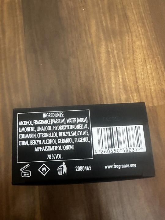 Actual product image Fragrance One Black Tie for Men Extract perfume 100 ml (Extrait De Parfum, 100 ml)