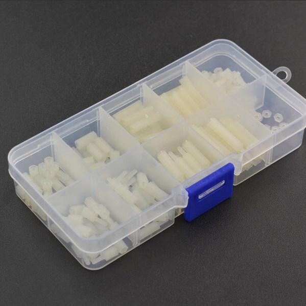 Produktbild DFRobot Sechskant M2 Distanzbolzen Abstandhalter Nylon 260 Stück