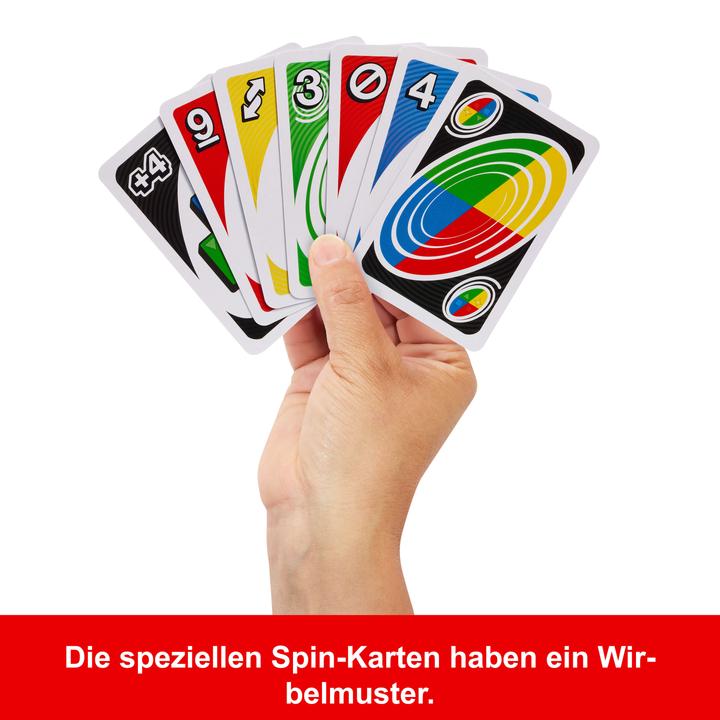 Actual product image Mattel Games UNO Spin (Multilingual, 2 - 10 Players)