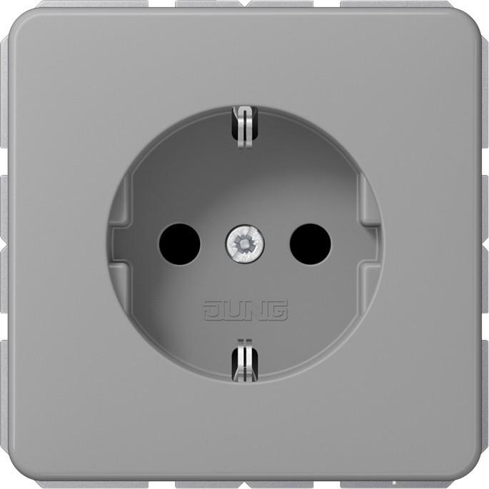 JUNG, Steckdose, Steckdose 1f gr glz CD UP m.BS IP20 ZP CD1520BFKIGR