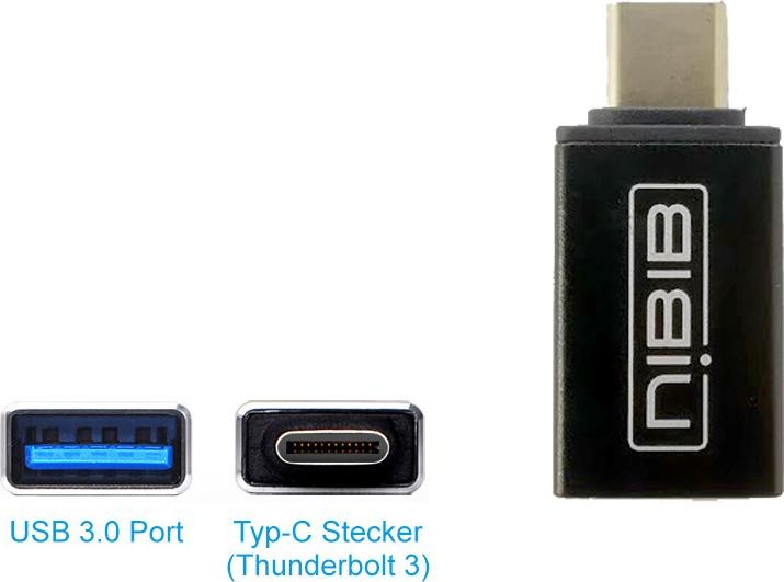 Image du produit AAi Mobile Adaptateur USB-C (Thunderbolt 3) vers USB 3.0 (USB 3.0, USB Type C)