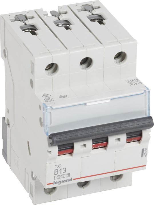 Actual product image Legrand LEG 403401 Miniature circuit breaker Tx3 Ls B13A 3P 6Ka 3M