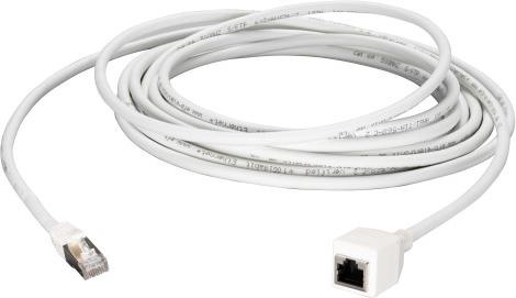 Image du produit EFB Elektronik Rallonge de câble de raccordement RJ45 Cat.6A, S/FTP, AWG26, blanc, 1m (S/FTP, CAT6a, 1 m)