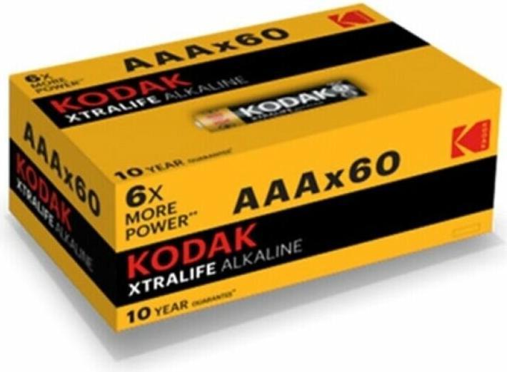 Actual product image Kodak Xtralife (60 pcs., AAA, 1050 mAh)